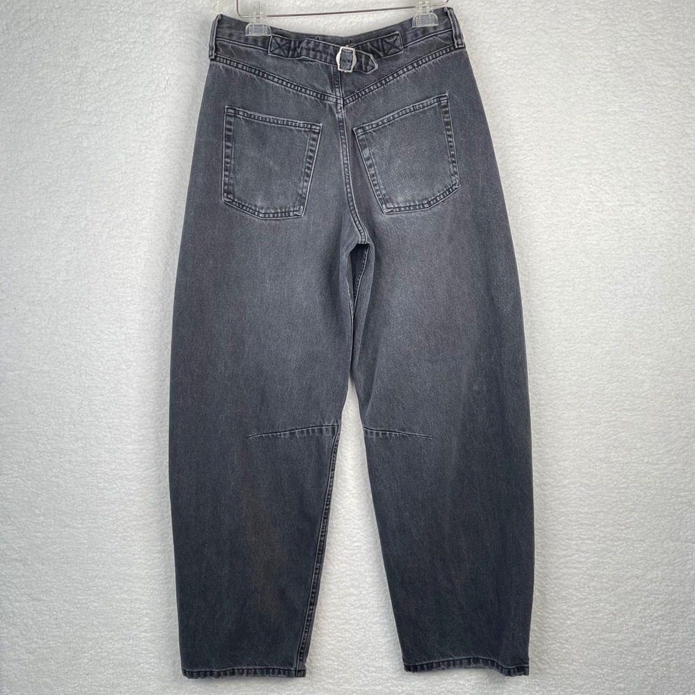 BDG Urban Outfitters Baggy Barrel Wide Leg Jeans Washed Black 28W High‎ Rise - Picture 6 of 14